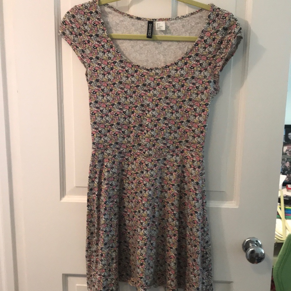 Floral fit and flare dress